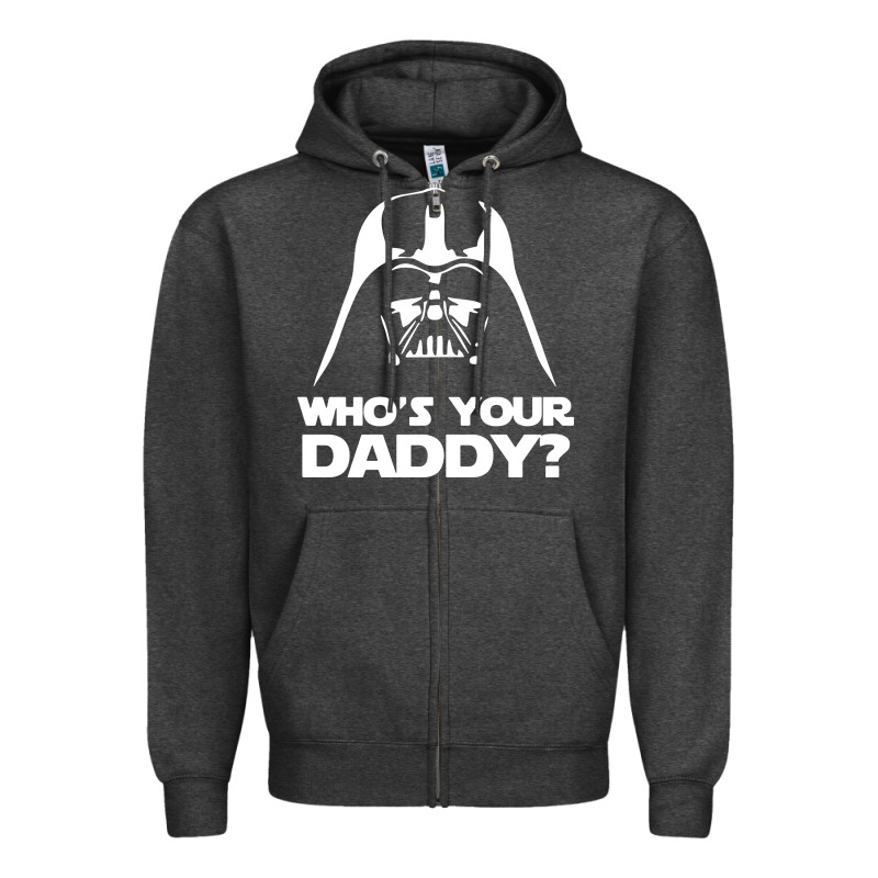 Darth Vader Who's Your Daddy Zipper Hoodie by SnappyArt | Teevron