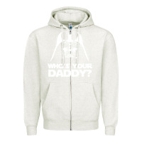 Oatmeal Heather darth vader who's your daddy Zipper Hoodie - SnappyArt