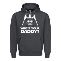 Smoke darth vader who's your daddy Zipper Hoodie - SnappyArt