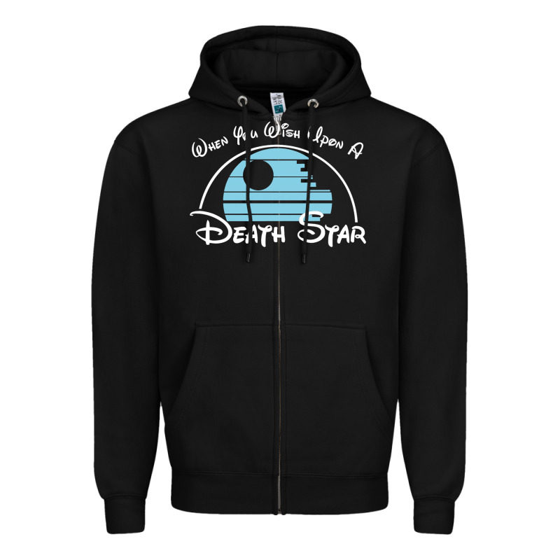 When You Wish Upon A Death Star Zipper Hoodie by SnappyArt | Teevron