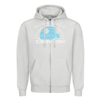 Dove Grey when you wish upon a death star Zipper Hoodie - SnappyArt