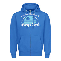 True Royal when you wish upon a death star Zipper Hoodie - SnappyArt