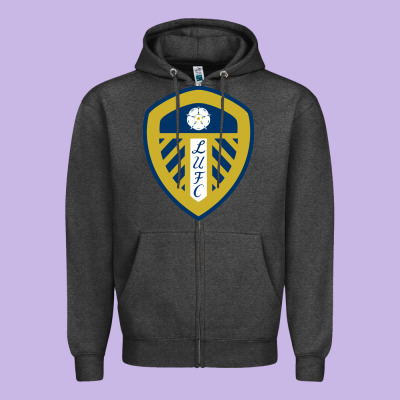 Leeds-fc Zipper Hoodie Designed By Snappyart
