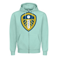 Seafoam leeds-fc Zipper Hoodie - SnappyArt