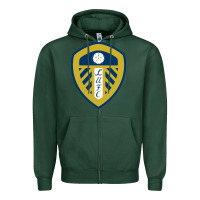 Sports Green leeds-fc Zipper Hoodie - SnappyArt