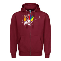 Burgundy awana games Zipper Hoodie - SnappyArt
