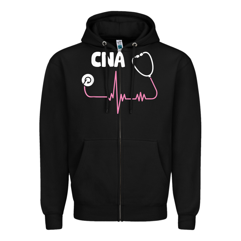 Cna Nurse T Shirt Zipper Hoodie by SnappyArt | Teevron