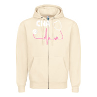Sandshell cna nurse t shirt Zipper Hoodie - SnappyArt