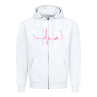 White cna nurse t shirt Zipper Hoodie - SnappyArt
