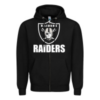 Black raiders Zipper Hoodie - SnappyArt
