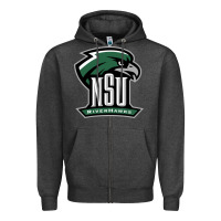 Charcoal Heather northeastern state riverhawks Zipper Hoodie - SnappyArt