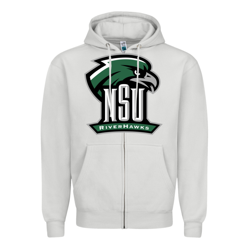 Northeastern State Riverhawks Zipper Hoodie by SnappyArt | Teevron