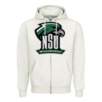 Oatmeal Heather northeastern state riverhawks Zipper Hoodie - SnappyArt