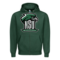 Sports Green northeastern state riverhawks Zipper Hoodie - SnappyArt