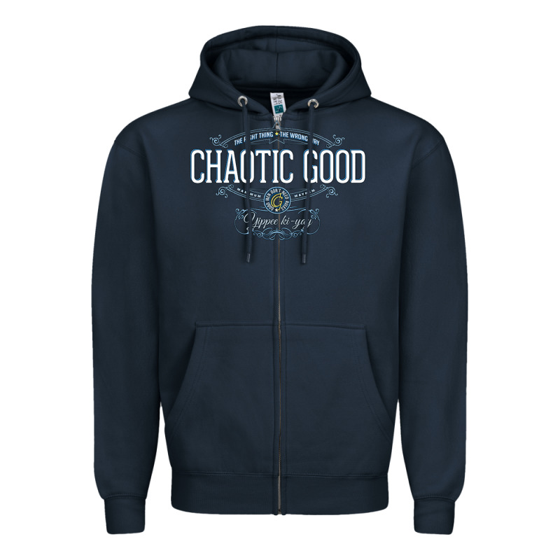 Chaotic Good Essential  Copy Zipper Hoodie by SnappyArt | Teevron