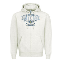 Oatmeal Heather Chaotic Good Essential  Copy Zipper Hoodie - SnappyArt