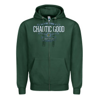 Sports Green Chaotic Good Essential  Copy Zipper Hoodie - SnappyArt