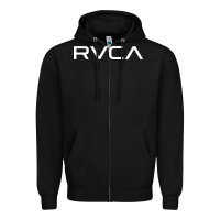 Black R V C A Zipper Hoodie - SnappyArt