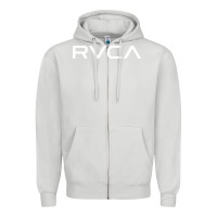 Dove Grey R V C A Zipper Hoodie - SnappyArt