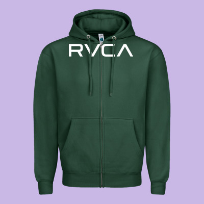 R V C A Zipper Hoodie Designed By Snappyart