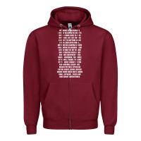 Burgundy MY NAME IS ZAK BAGANS - GHOST ADVENTURES Zipper Hoodie - SnappyArt