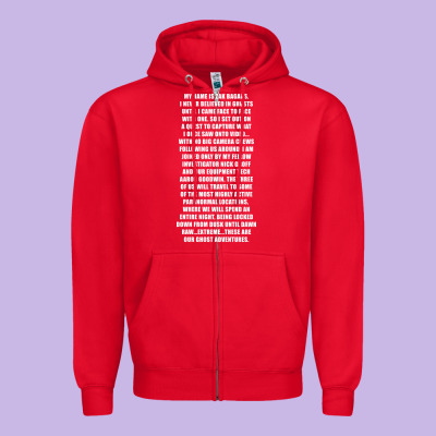 My Name Is Zak Bagans - Ghost Adventures Zipper Hoodie Designed By Snappyart