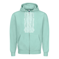 Seafoam MY NAME IS ZAK BAGANS - GHOST ADVENTURES Zipper Hoodie - SnappyArt