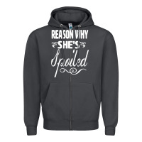 Smoke the reason she is spoiled couples matching set valentines t shirt Zipper Hoodie - SnappyArt