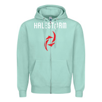 Seafoam halestorm black Zipper Hoodie - SnappyArt