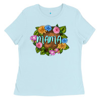 Baby Blue Mama Mother's Day Ladies Tee - FaDigitalArtStudio