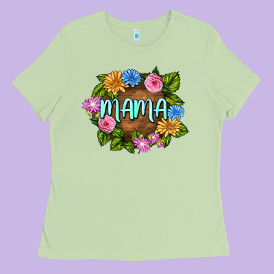 Mama Mother's Day Ladies Tee Designed By Fadigitalartstudio