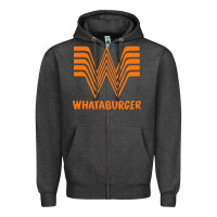 Charcoal Heather whataburger Zipper Hoodie - SnappyArt