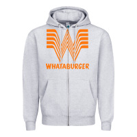 Heather Grey whataburger Zipper Hoodie - SnappyArt