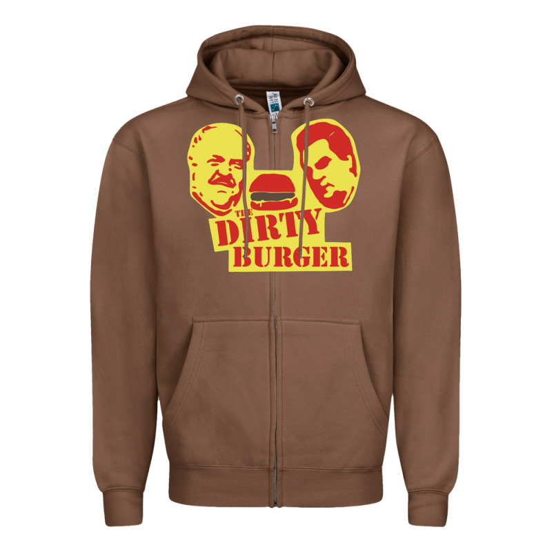 Dirty Burger Zipper Hoodie by SnappyArt | Teevron