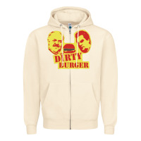 Sandshell Dirty Burger Zipper Hoodie - SnappyArt