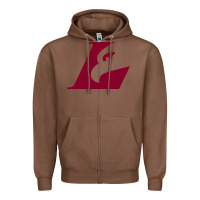 Chestnut UW-La Crosse maroon Zipper Hoodie - SnappyArt