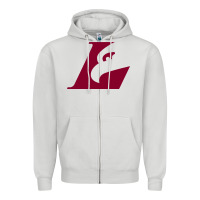 Dove Grey UW-La Crosse maroon Zipper Hoodie - SnappyArt