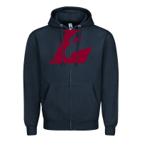 Navy UW-La Crosse maroon Zipper Hoodie - SnappyArt