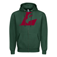 Sports Green UW-La Crosse maroon Zipper Hoodie - SnappyArt