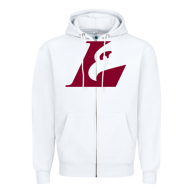 Uw-la Crosse Maroon Zipper Hoodie by SnappyArt | Teevron