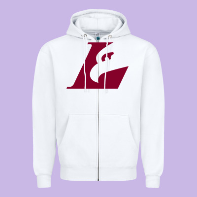 Uw-la Crosse Maroon Zipper Hoodie Designed By Snappyart