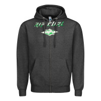 Charcoal Heather Rip Curl, Rip, Curl, the Rip Curl, Rip Curl vintage, Rip Curl art, Rip Zipper Hoodie - SnappyArt