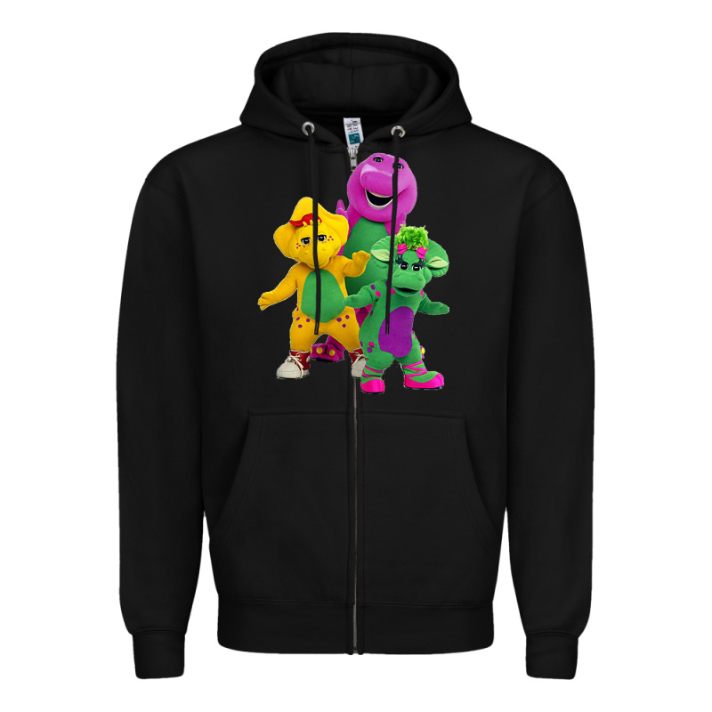 New 755 Barney And Friends Cute Zipper Hoodie by SnappyArt | Teevron