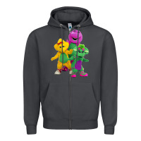 Smoke new 755 barney and friends cute Zipper Hoodie - SnappyArt