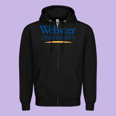 Webster University Zipper Hoodie Designed By Snappyart