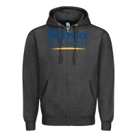 Charcoal Heather webster university Zipper Hoodie - SnappyArt