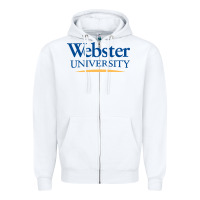 White webster university Zipper Hoodie - SnappyArt