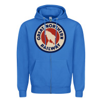 True Royal Great Northern Railroad Zipper Hoodie - SnappyArt