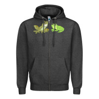 Charcoal Heather The Princess and the Frog Tiana and Naveen Art Zipper Hoodie - SnappyArt