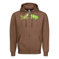 Chestnut The Princess and the Frog Tiana and Naveen Art Zipper Hoodie - SnappyArt